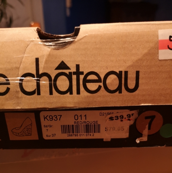 NEW ☀️☀️  Red Wedge Shoes - Picture 6 of 6